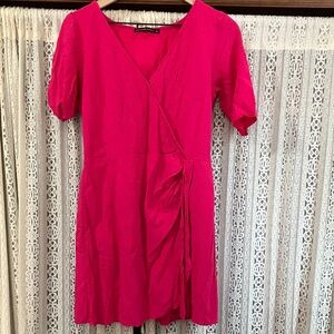 Abercrombie & Fitch Fuchsia Midi Dress